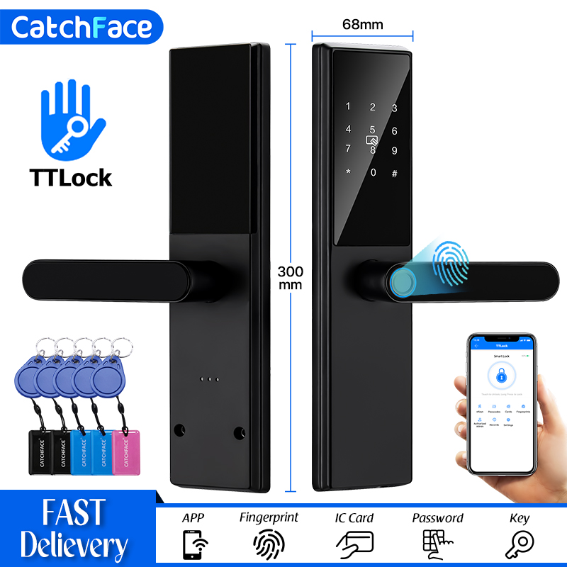 Smart Garden Gate Lock - Bluetooth Fingerprint Door Lock TTLock App