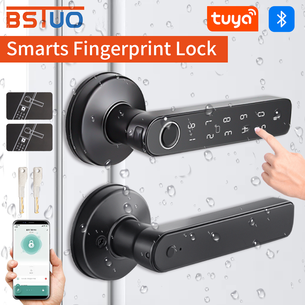 Smart Garden Gate Lock - Tuya Bluetooth Smart Door Lock, Fingerprint