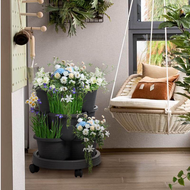 Strawberry Planter Tower 3 Tie - Vertical Planter Tower 评论和价格