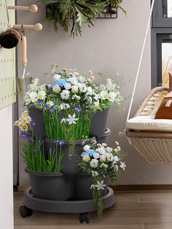 Strawberry Planter Tower 3 Tie - Vertical Planter Tower 评论和价格