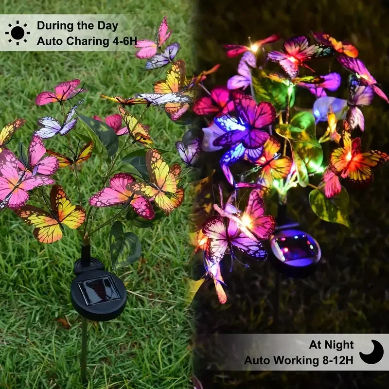 Solar LED Butterfly Garden Lig - Smart Zen Garden 评论和价格