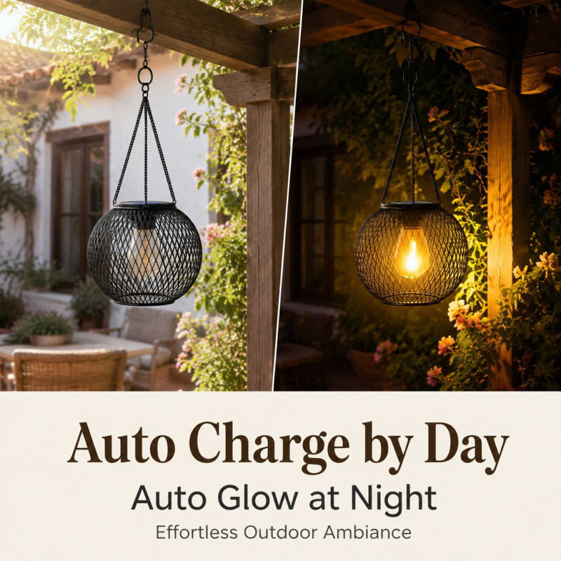 Solar Powered LED Hanging Floo - Smart Zen Garden 评论和价格