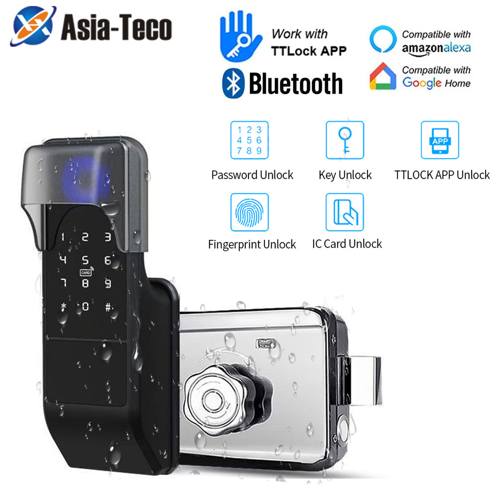 IP65 Waterproof TTLock Fingerp - Smart Garden Gate Lock 评论和价格