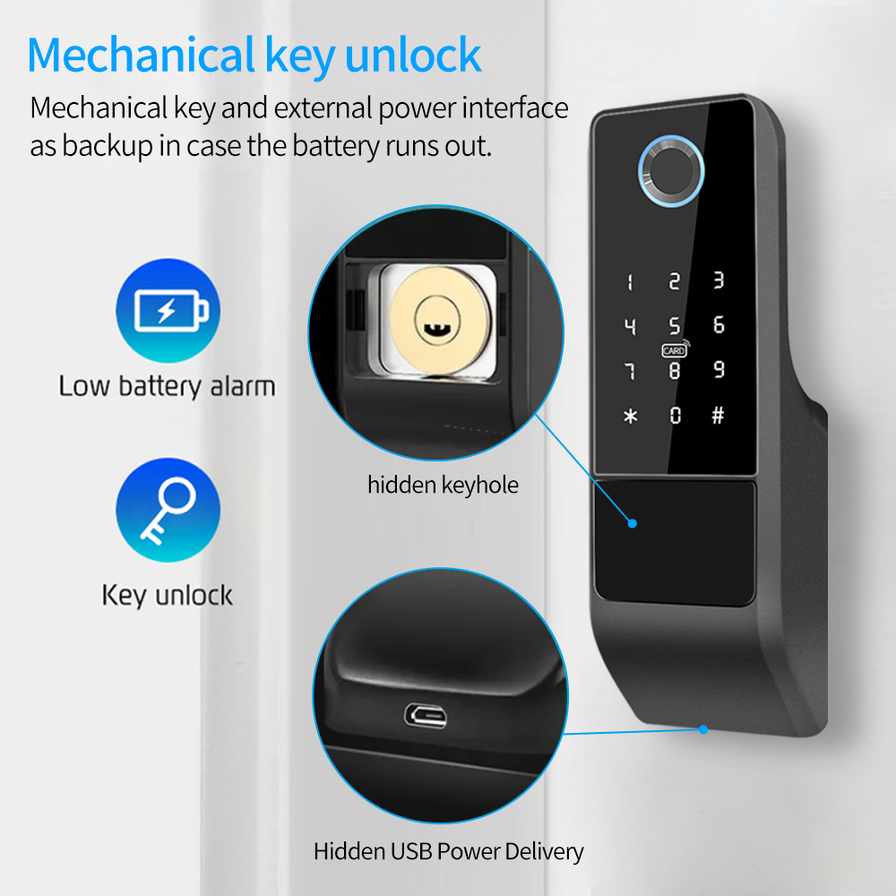 IP65 Waterproof TTLock Fingerp - Smart Garden Gate Lock 评论和价格