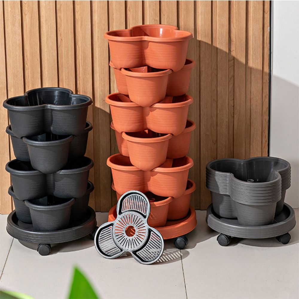 New Vertical Tower Stackable F - Vertical Planter Tower 评论和价格
