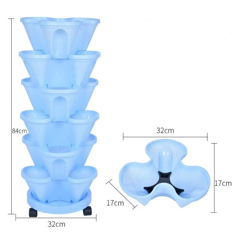 Stackable Plastic Strawberry V - Vertical Planter Tower 评论和价格