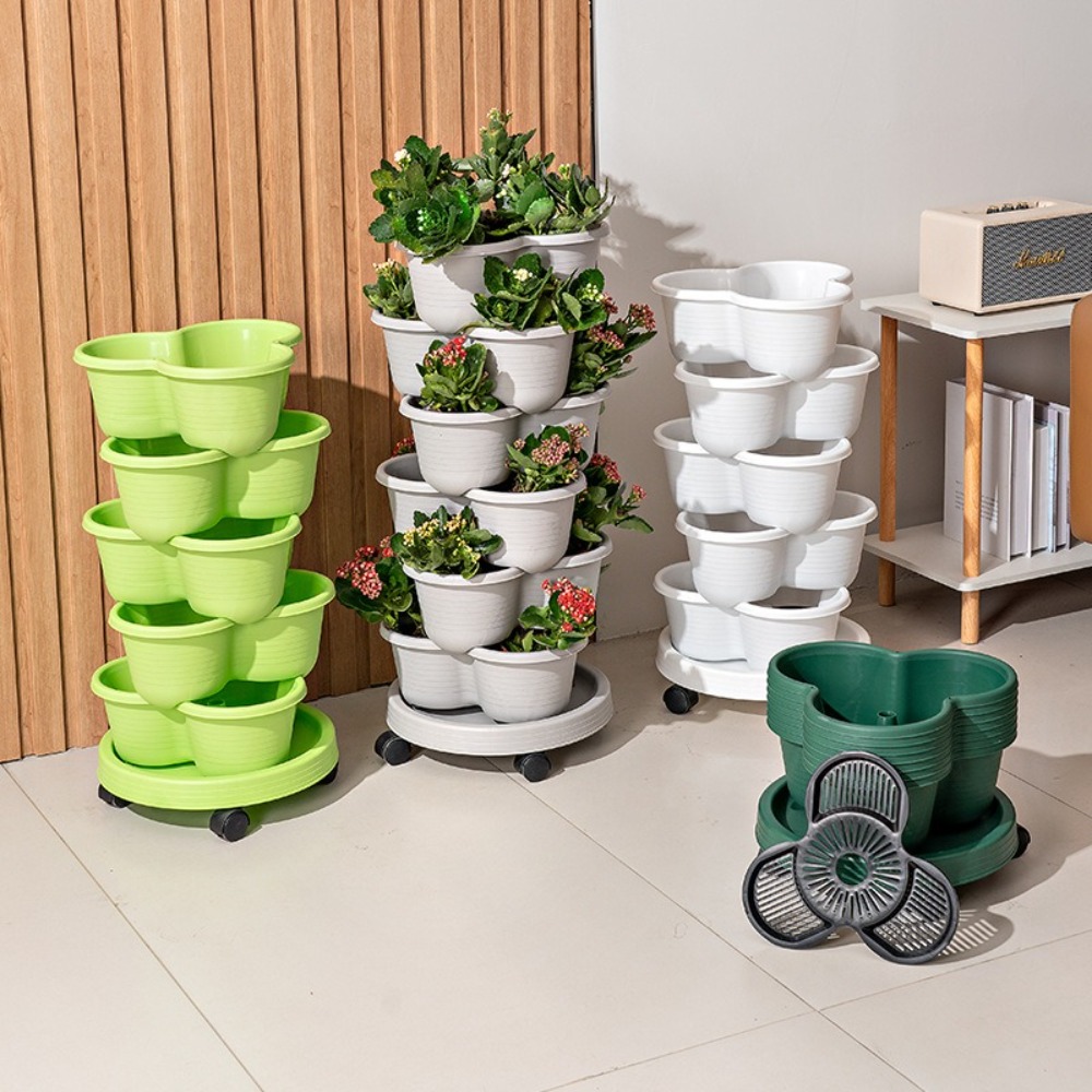 New Vertical Tower Stackable F - Vertical Planter Tower 评论和价格