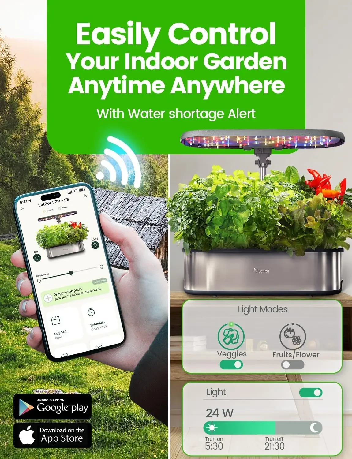 LETPOT LPH-SE Hydroponics Grow - Smart Garden Kit 评论和价格