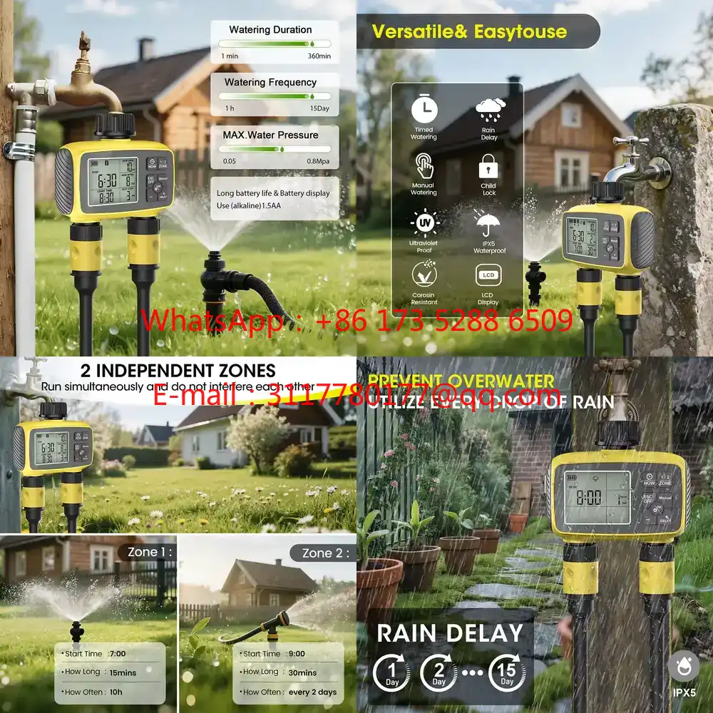 WAP01  Large Screen Display Ga - Smart Garden Water Timer 评论和价格