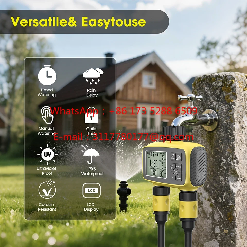WAP01  Large Screen Display Ga - Smart Garden Water Timer 评论和价格