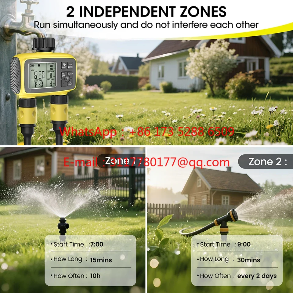 WAP01  Large Screen Display Ga - Smart Garden Water Timer 评论和价格