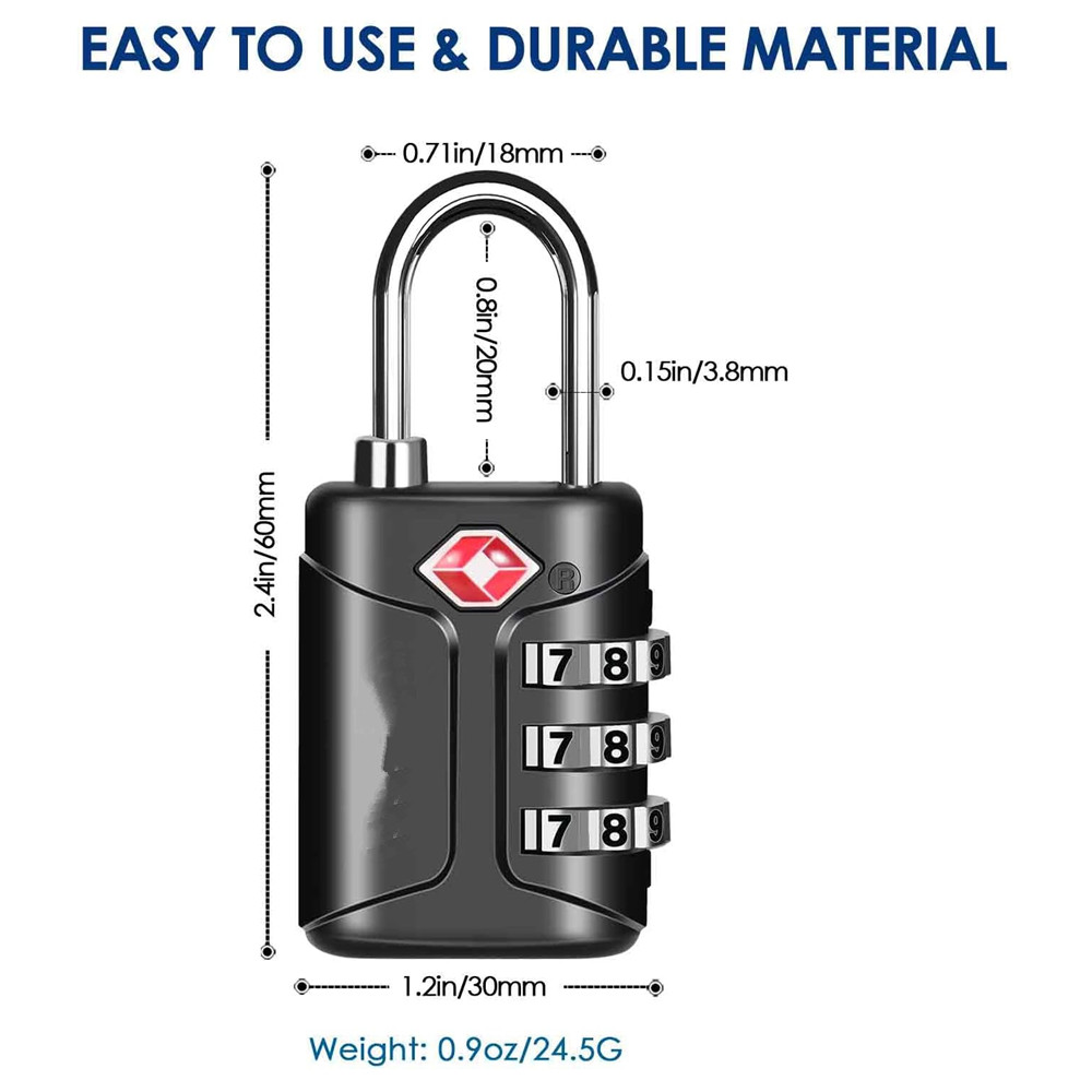 TSA Approved Luggage Locks, Co - Smart Garden Gate Lock 评论和价格