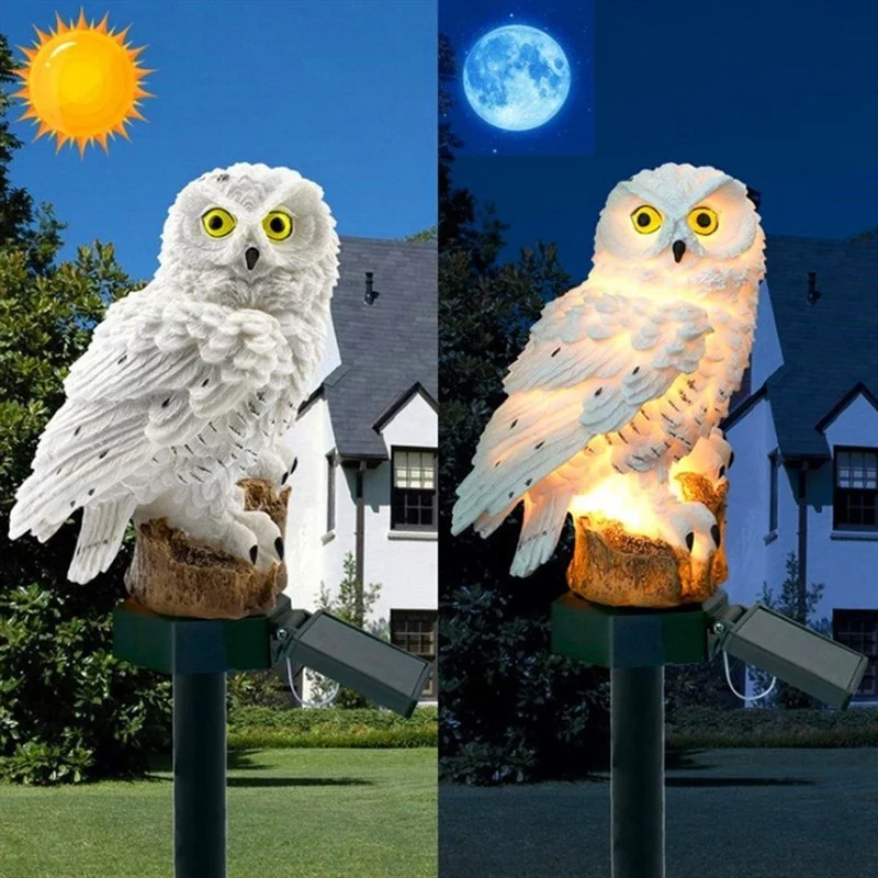 Solar Owl Statue Garden Light  - Smart Zen Garden 评论和价格