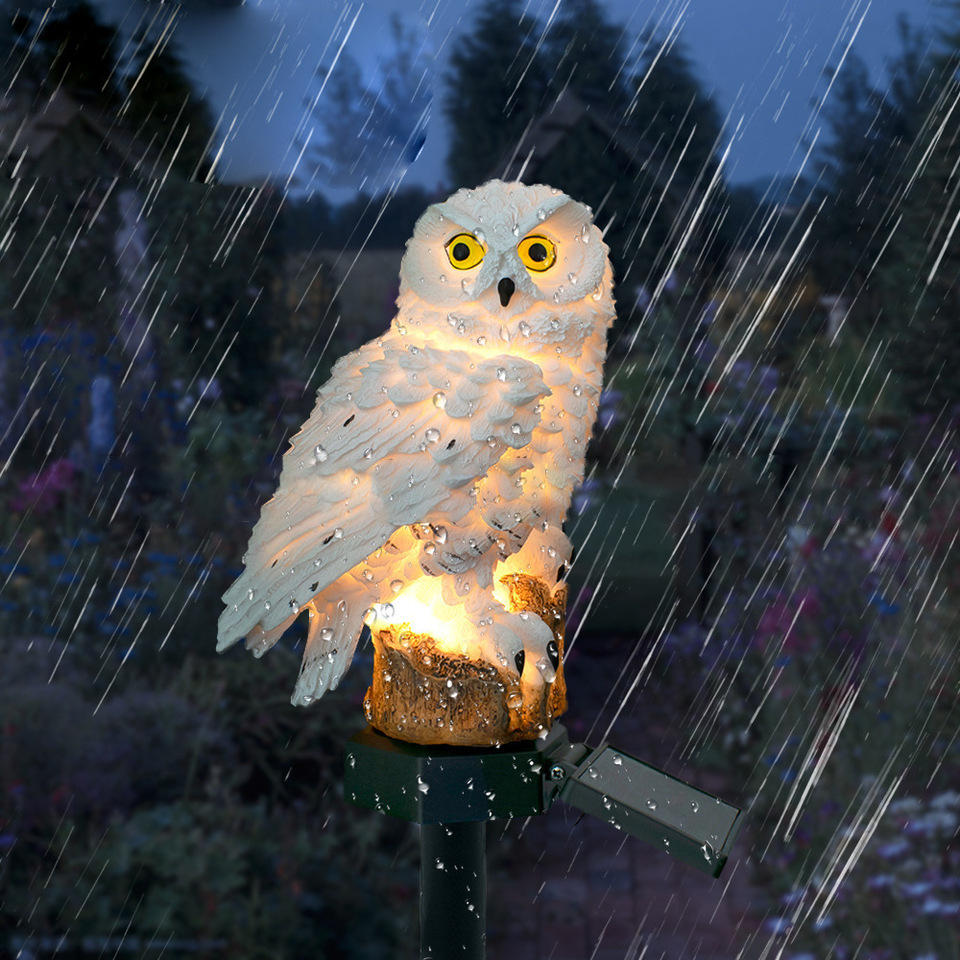 Solar Owl Statue Garden Light  - Smart Zen Garden 评论和价格
