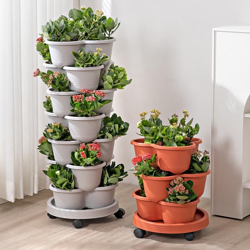 New Vertical Tower Stackable F - Vertical Planter Tower 评论和价格