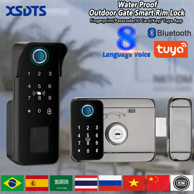 Waterproof Smart Door Lock Fin - Smart Garden Gate Lock 评论和价格