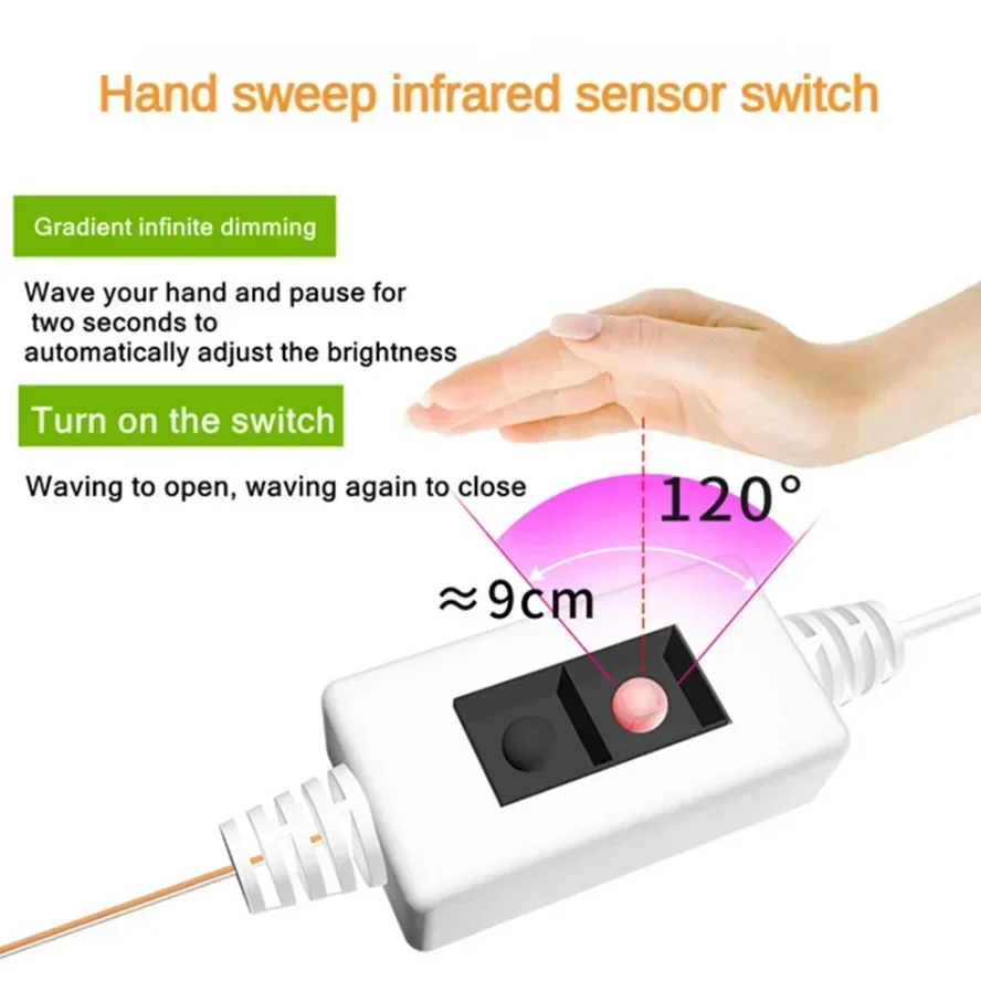 USB Touch Switch Dimmable 5V L - Led Plant Light Strip 评论和价格