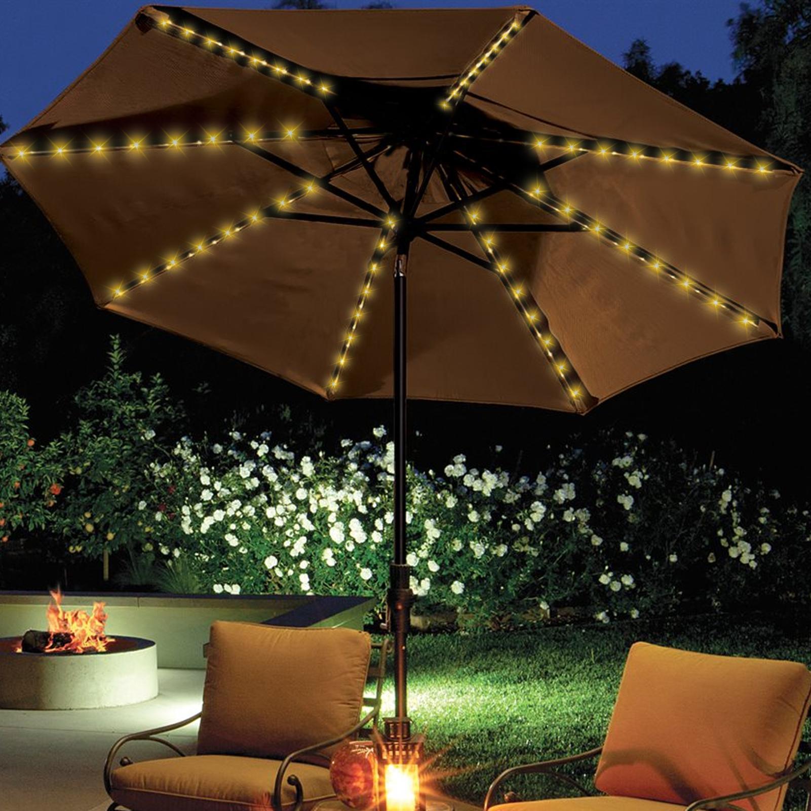 Solar Garden Umbrella Light So - Smart Garden Umbrella 评论和价格