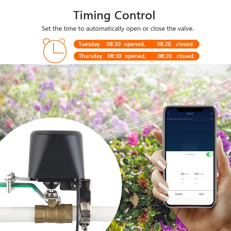 Smart WiFi Water Valve Zigbee  - Smart Garden Water Timer 评论和价格