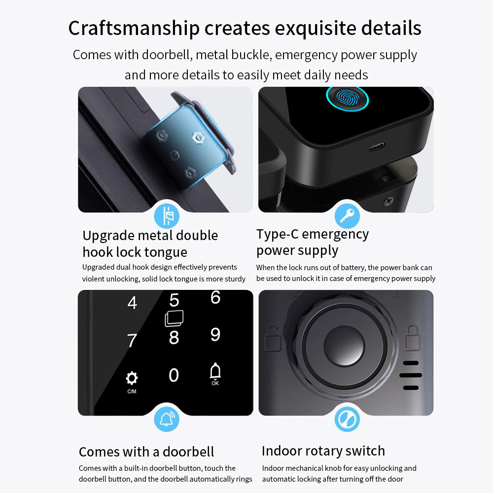 Multifunctional Smart Glass Do - Smart Garden Gate Lock 评论和价格