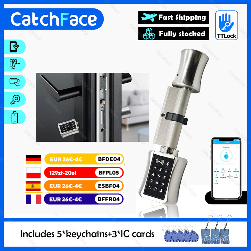 TTlock Bluetooth Smart Cylinde - Smart Garden Gate Lock 评论和价格