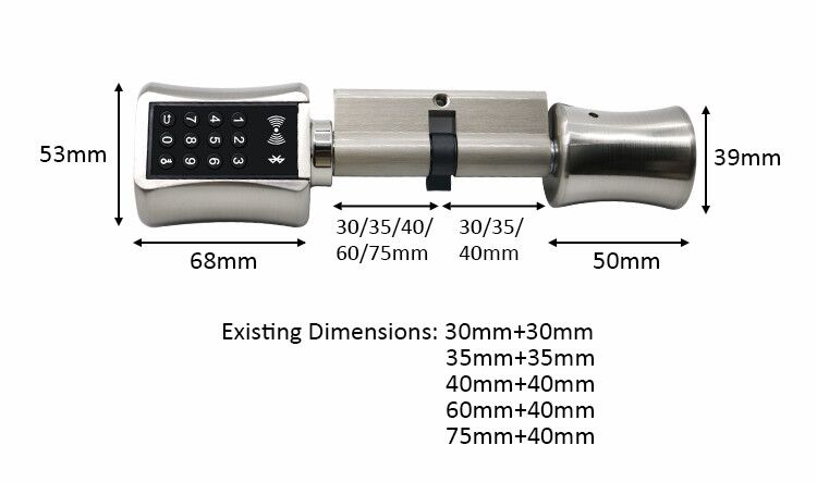 TTlock Bluetooth Smart Cylinde - Smart Garden Gate Lock 评论和价格