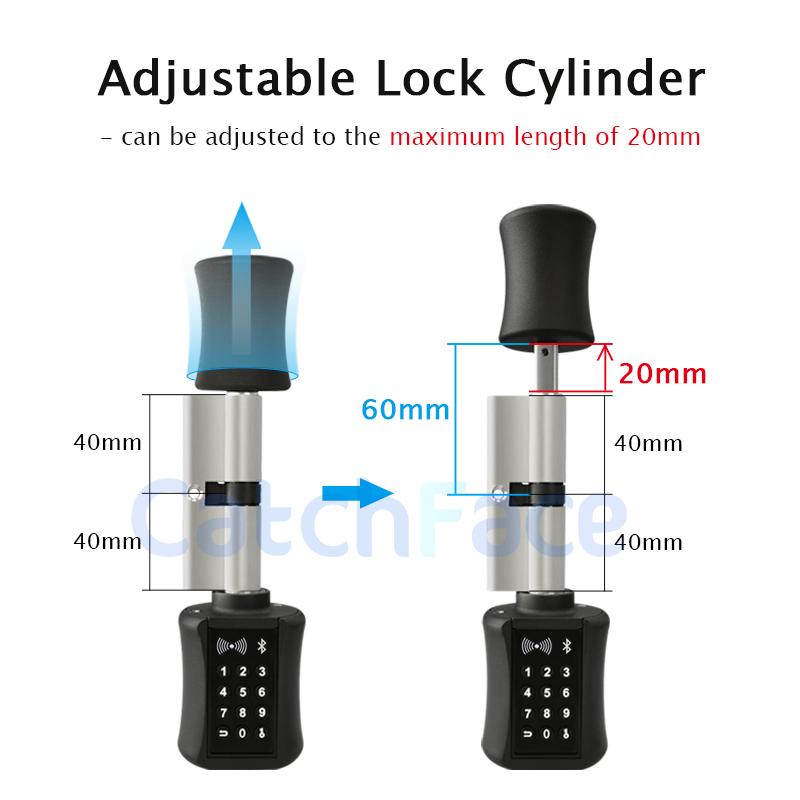 TTlock Bluetooth Smart Cylinde - Smart Garden Gate Lock 评论和价格
