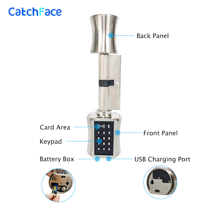 TTlock Bluetooth Smart Cylinde - Smart Garden Gate Lock 评论和价格